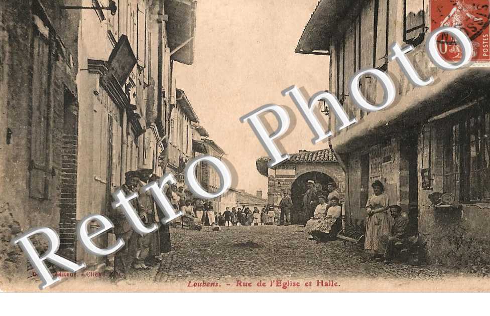 Rue de l'église et Halle