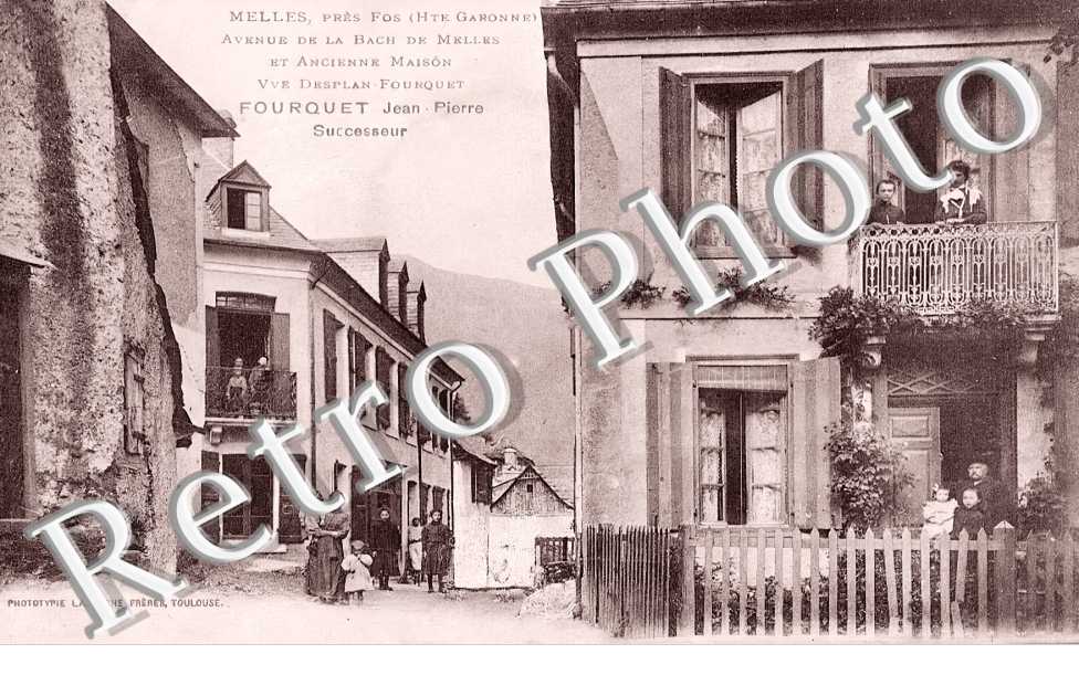 Avenue de la Bach de Melles et ancienne maison Vve Desplan Fourquet