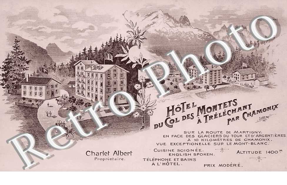Hôtel du Col des Montets à Tréléchant. Charlet Albert propriétaire