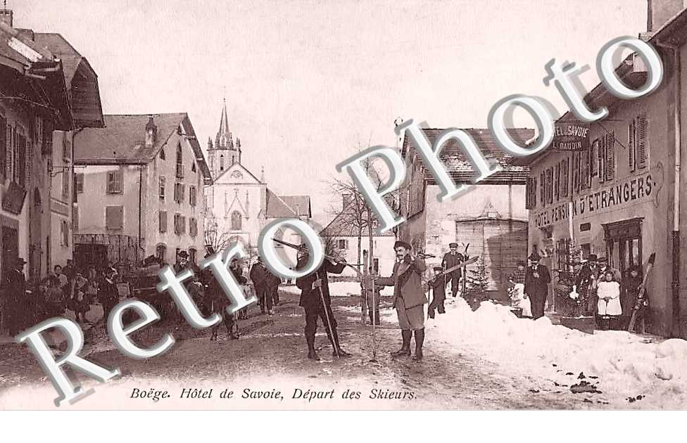 Hôtel de Savoie, départ des skieurs