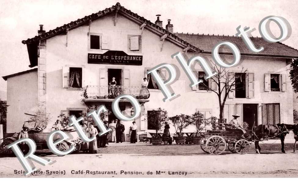 Café Restaurant Pension de Mme Lancey. Café de l'Espérance.