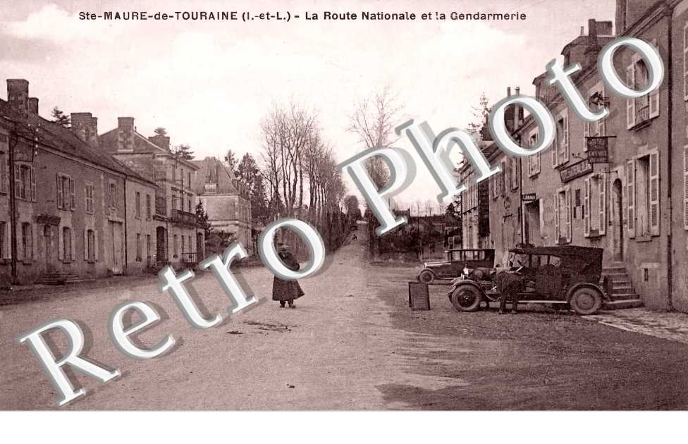 la route nationale et la Gendarmerie