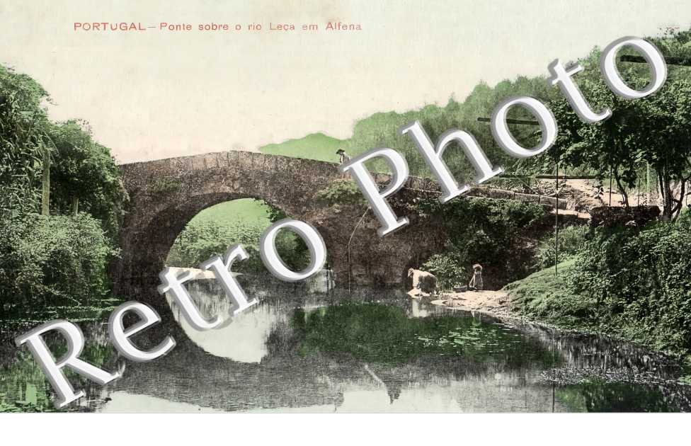 Ponte sobre o rio Leça em Alfena