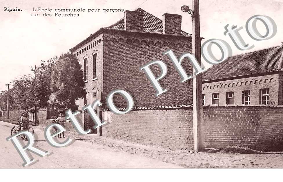 PIPAIX. L'école communale pour garçons rue des Fourches