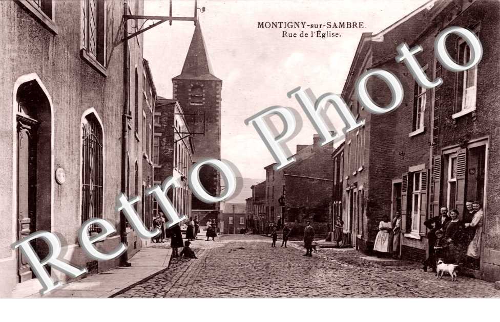 MONTIGNY SUR SAMBRE. Rue de l'église
