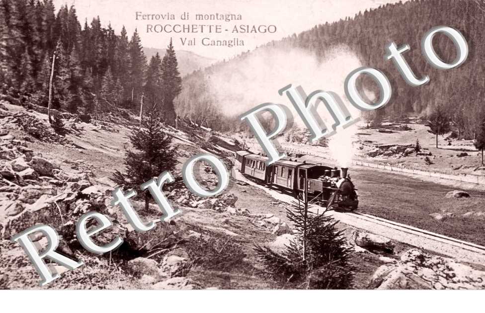 Ferrovia di montagna. Rocchette - Asagio. Val Canaglia