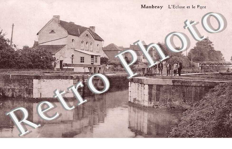 MAUBRAY. L'écluse et le Pont