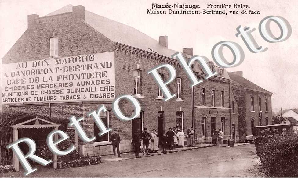 Mazée-Najauge. Frontière Belge. Maison Dandrimont-Bertrand. Café de la Fontière