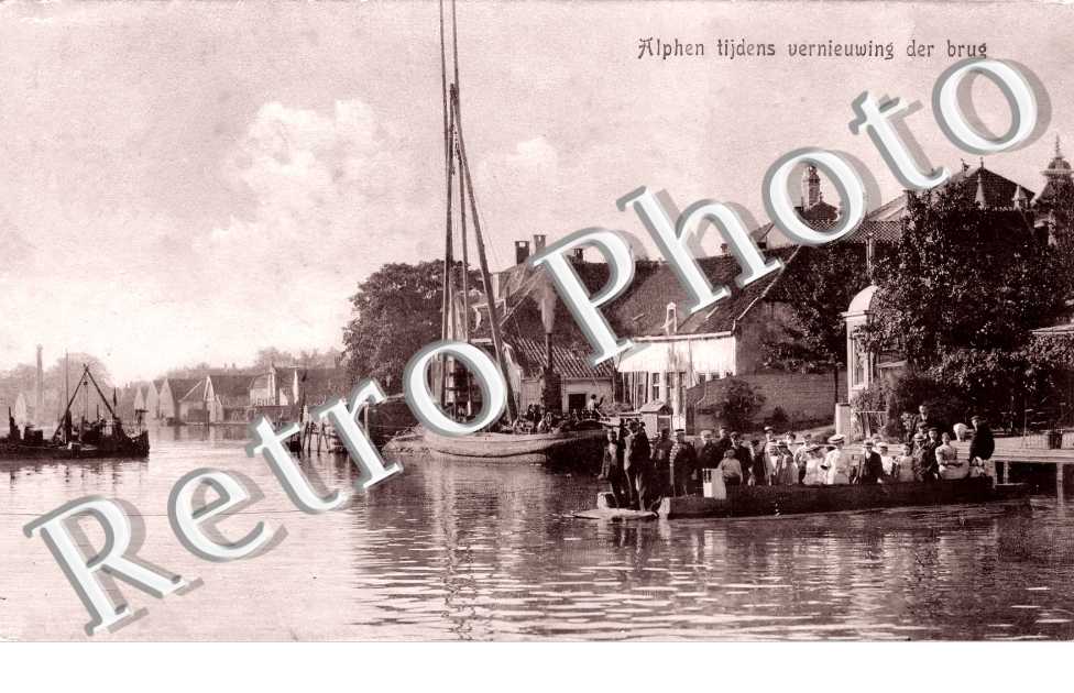 Alphen tijdens vernieuwing der brug