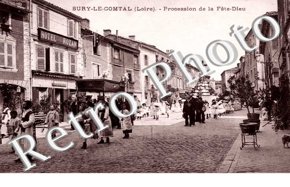 Procession de la Fête Dieu (rue Grenette)