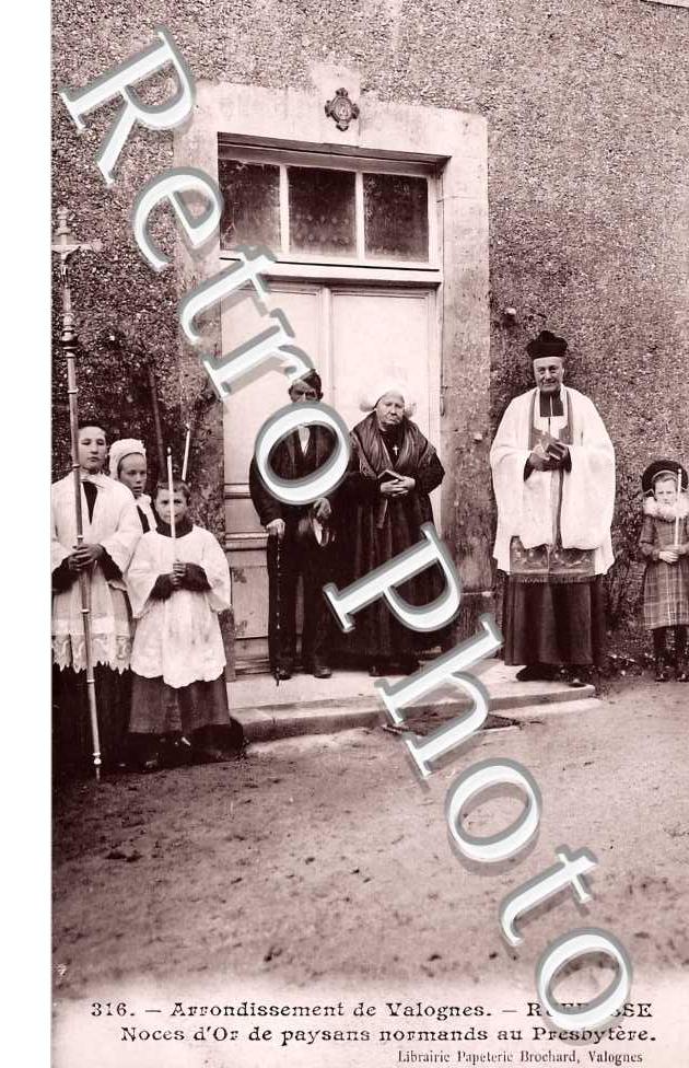 RUFFOSSE. Noces d'Or de paysans normands au Presbytère
