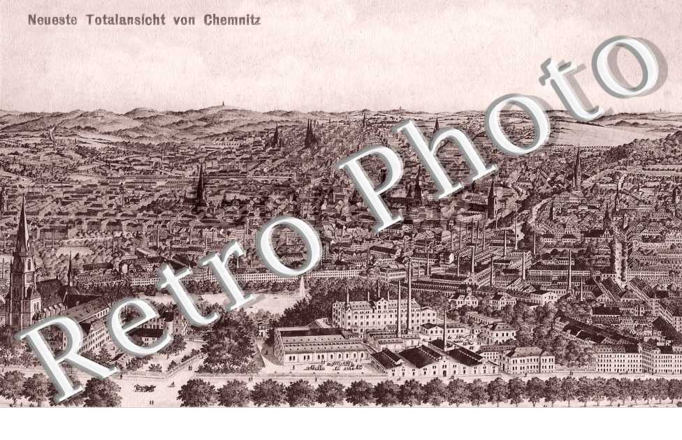 Neueste Totalansicht von Chemnitz