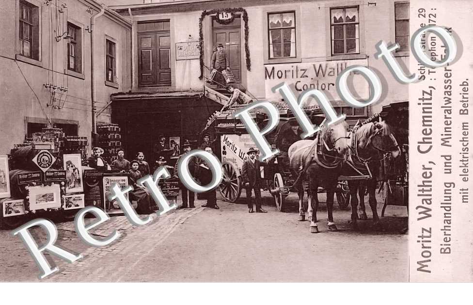 Moritz Walther. Bierhandlung und Mineralwasser-Fabrik