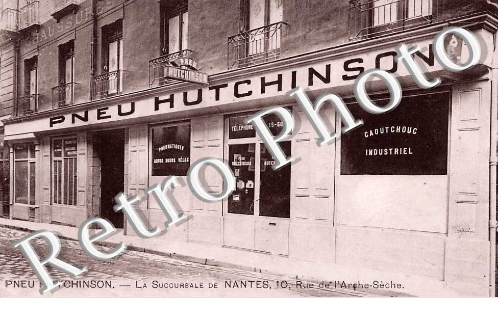Pneu Hutchinson. La Succursale de Nantes, 10 rue de l'Arbre-Sèche