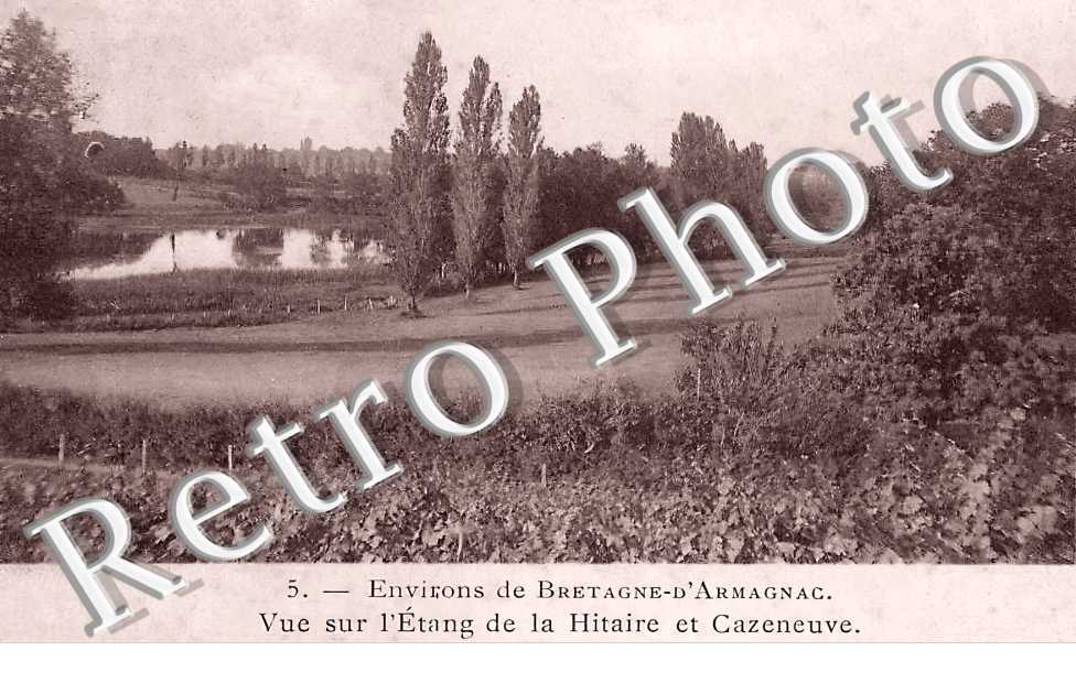Vue sur l'étang de la Hitaire et Caeneuve