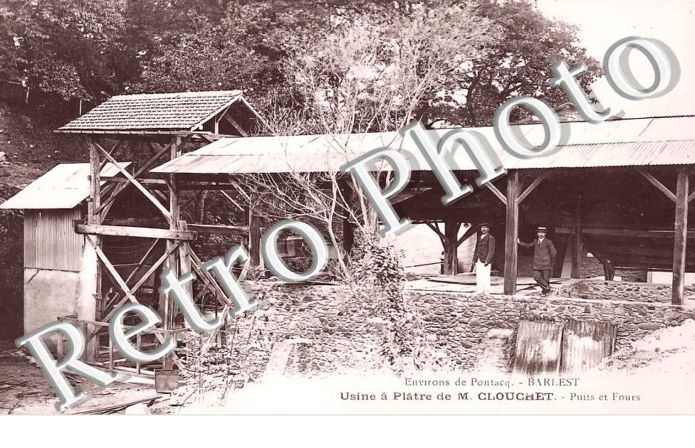 Usine à Plâtre de M. Clouchet. Puits et Fours