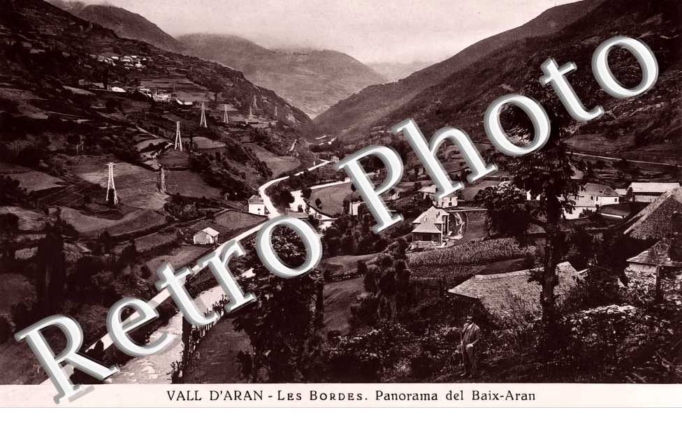Val d'Aran. Les Bordes. Panorama del Baix-Aran