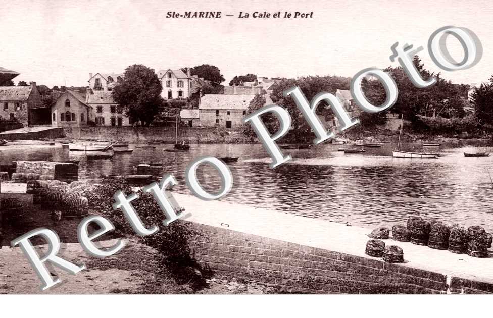 SAINTE-MARINE la cale et le port