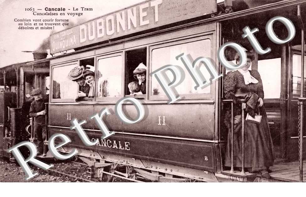 Le Tram. Cancalaises en voyage