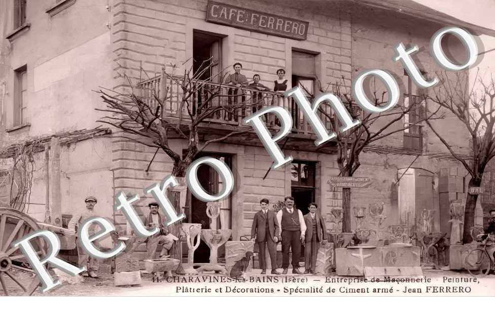 Café Ferrero. Entreprise de maçonnerie