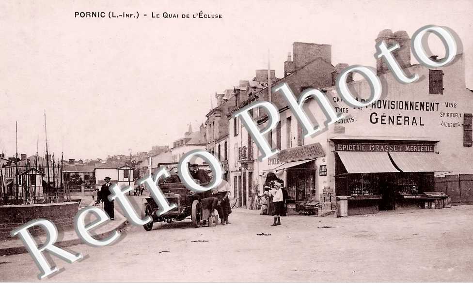 le quai de l'écluse.Epicerie Grasset