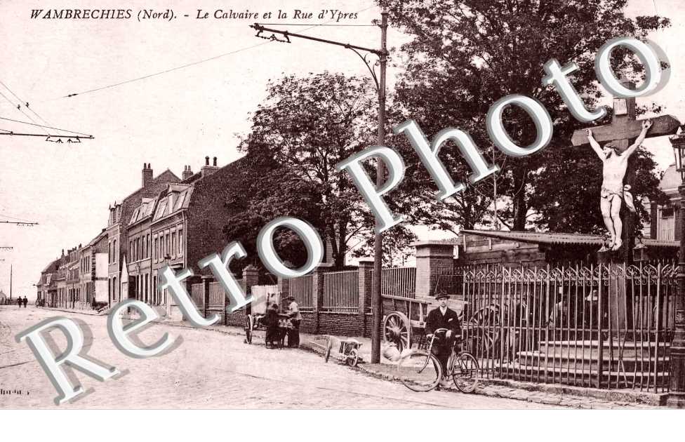 le calvaire et la rue d'Ypres