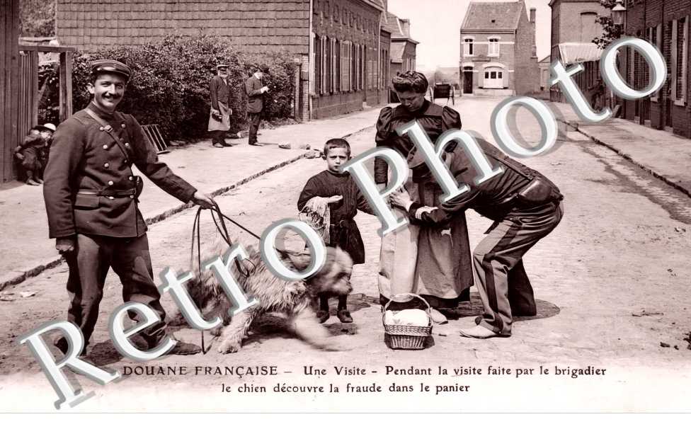 Douane Française. Le chien découvre la fraude