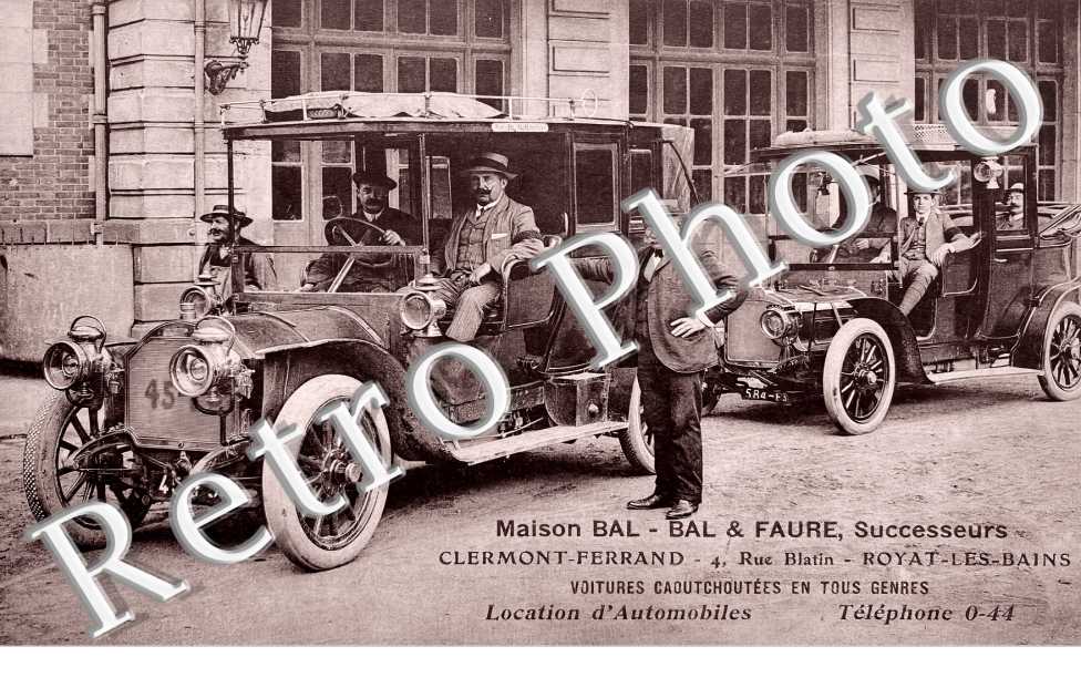 Maison Bal & Faure 4 rue Blatin. Voitures caoutchoutées en tous genres.