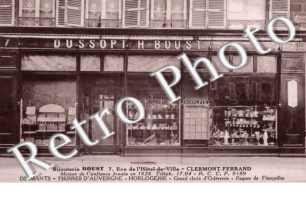 Bijouterie Bouste 7 rue de l'Hôtel de Ville. Diamants. Pierres d'Auvergne. Horlogerie