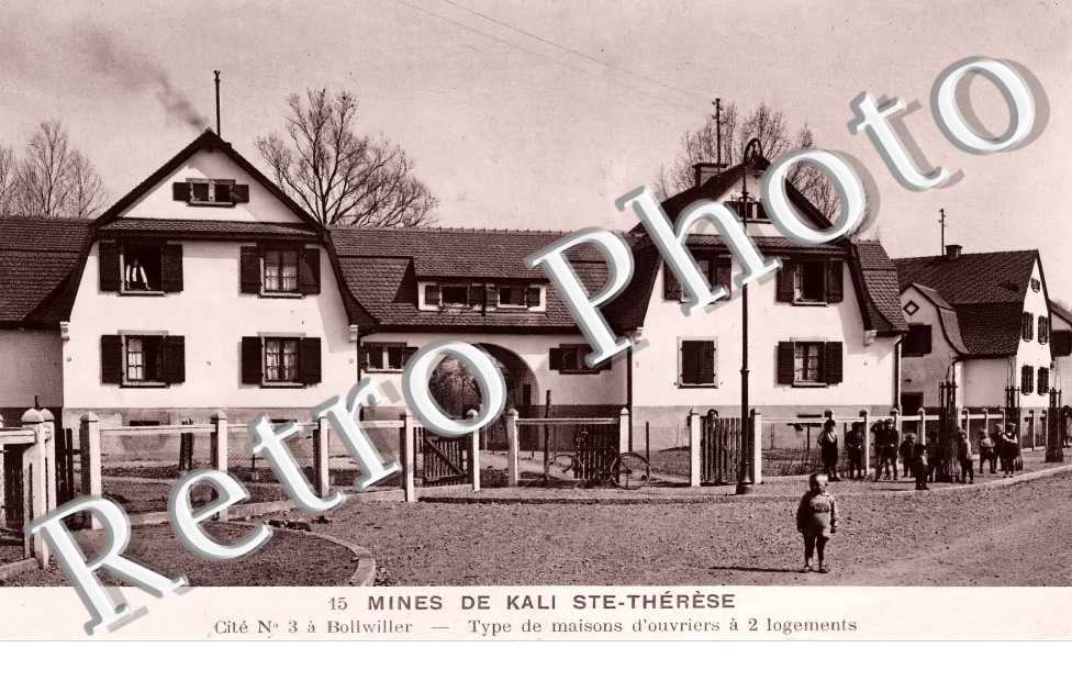Mines de Kali Saint-Thérèse. Cité n° 3. Type de maisons d'ouvriers à 2 logements