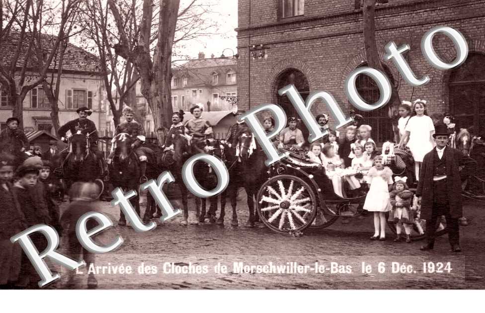 L'arrivée des cloches le 6 décembre 1924