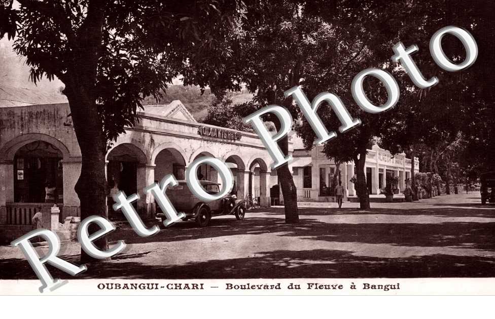 Oubangui-Chari. Boulevard du Fleuve à Bangui