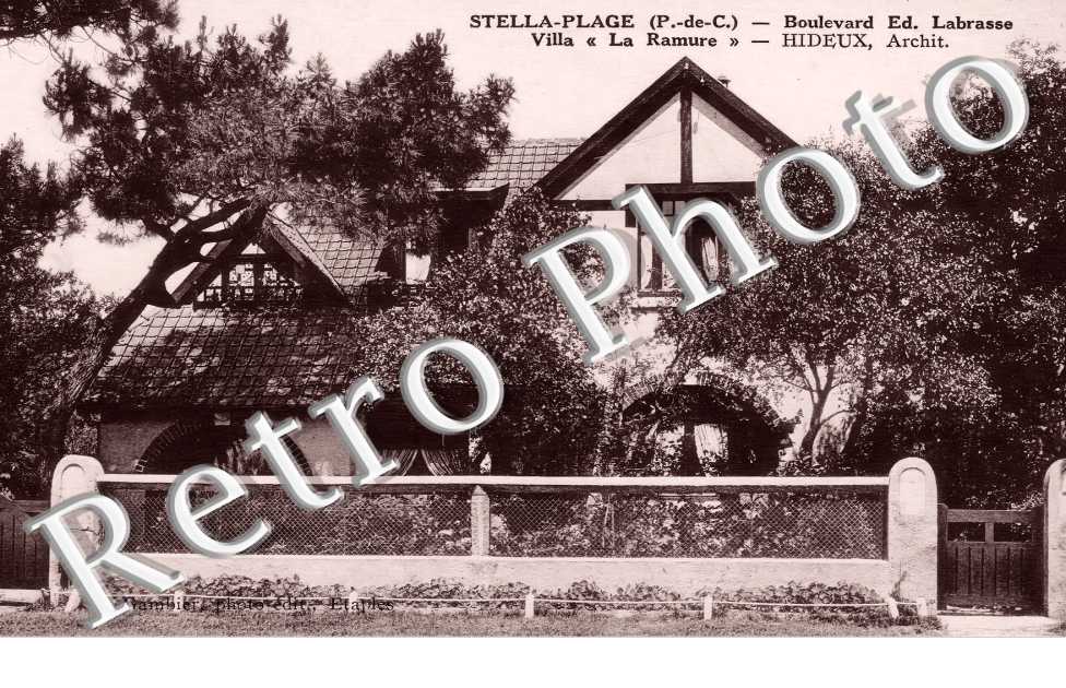 STELLA-PLAGE Boulevard Ed. Labrasse. Villa " La Ramure ". Hideux architecte