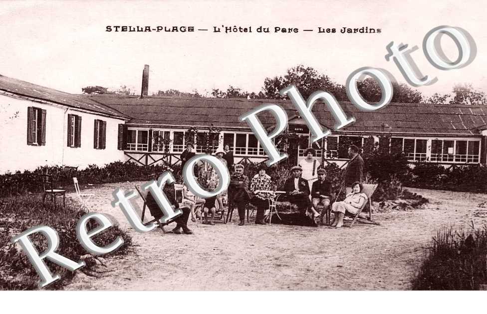 STELLA-PLAGE L'Hôtel du Parc. Les jardins