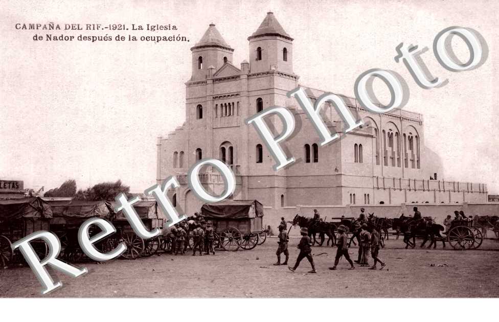 Campana del Rif 1921. La iglesia despues de la ocupacion
