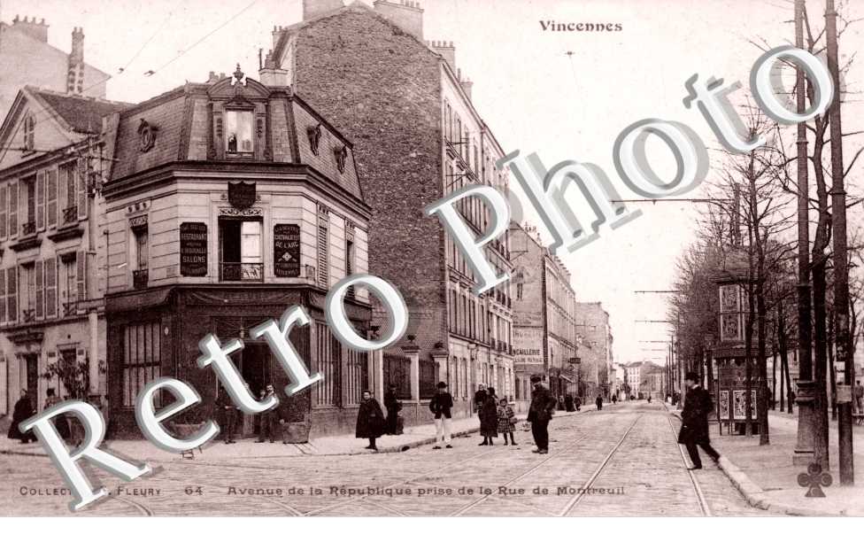avenue de la Republique prise de la rue de Montreuil