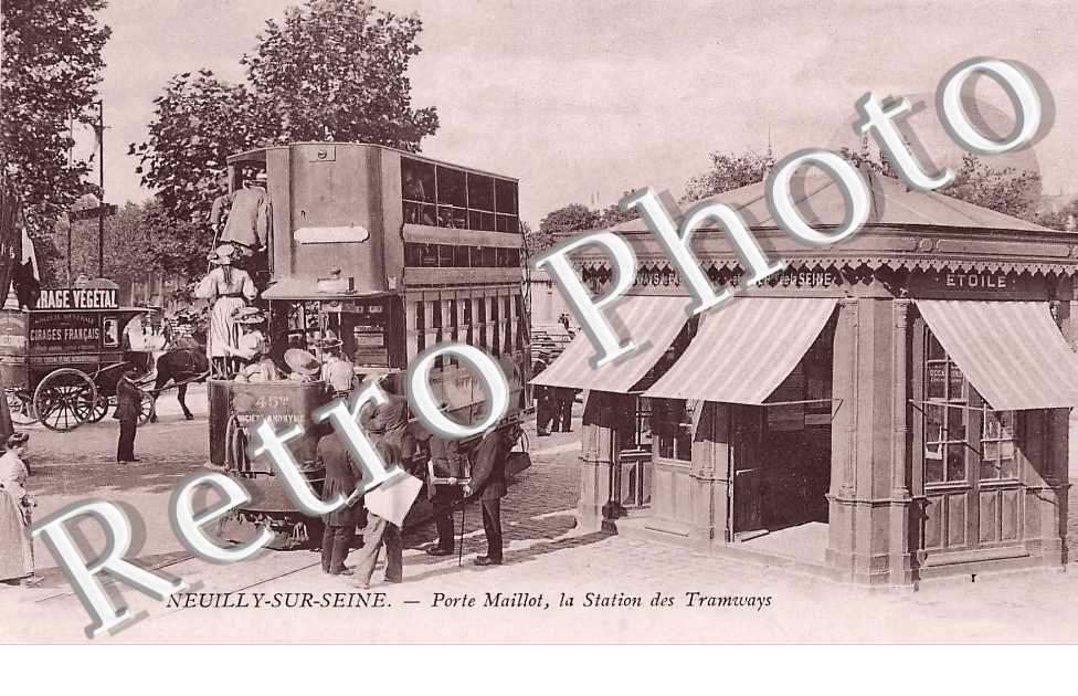 Porte Maillot. La station des Tramways