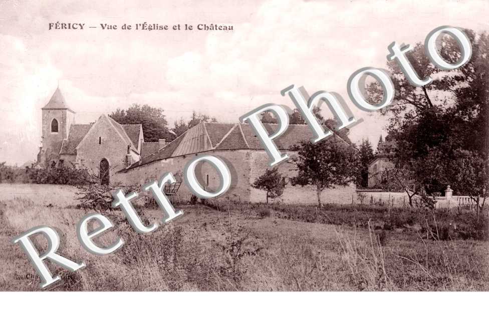 vue de l'église et le chateau