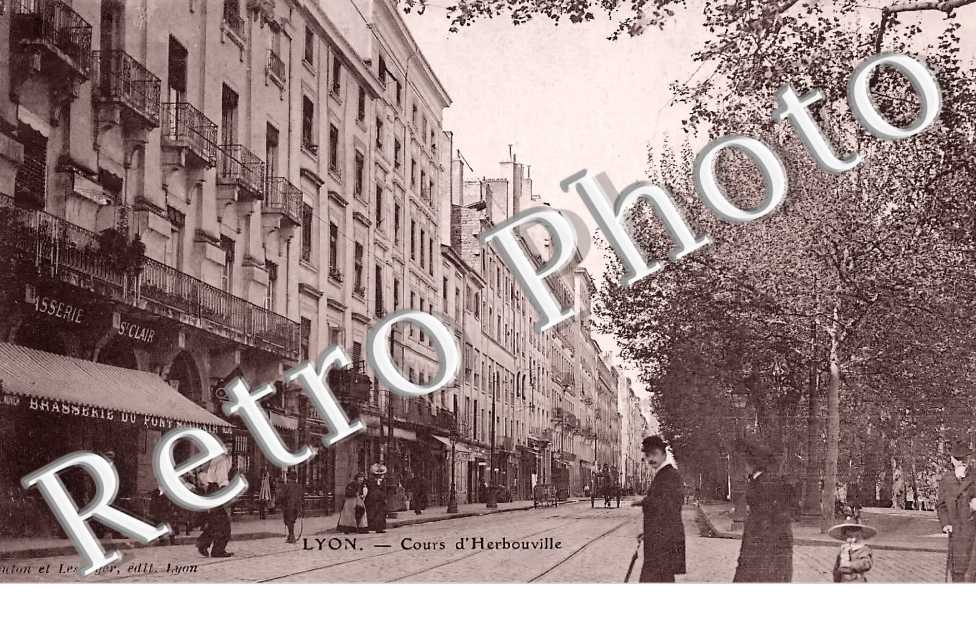 Cours d'Herbouville. Brasserie du Pont St Clair