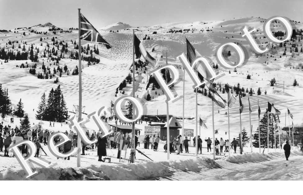 vue des pistes de ski